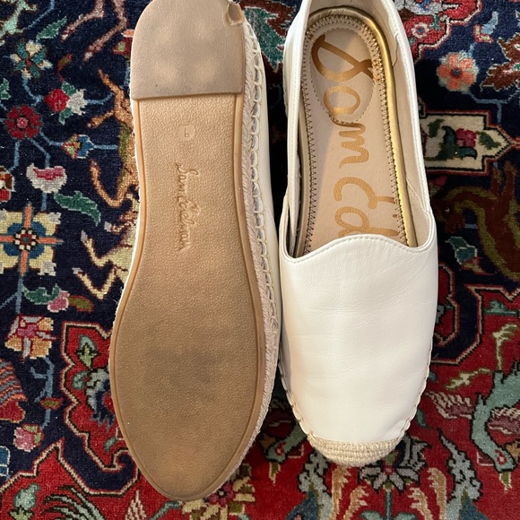 Sam Alderman Espadrille OFF White  Leather Flats size 9 they’re so beautiful 🤩 - Picture 5 of 8